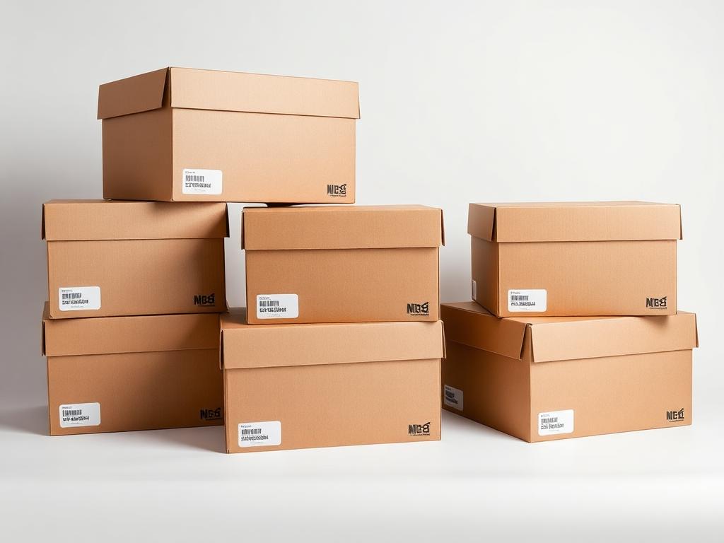 Printed corrugated shipper cartons with print blocks and label panels
